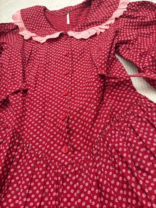 New Free People Prairie style mini dress - Picture 5 of 9